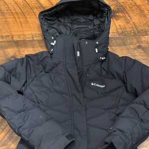 Columbia Dark Quilted Hooded Jacket